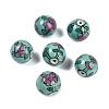 Famille Rose Porcelain Beads PORC-D023-01A-1