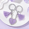 2Pcs Alloy Split Pendant Keychains KEYC-JKC01444-01-1