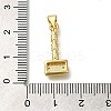 Rack Plating Brass Micro Pave Cubic Zirconia Pendants KK-Z086-66G-04-3