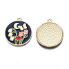 Alloy Enamel Pendants X-ENAM-N055-113B-3