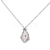 3Pcs 3 Style 304 Stainless Steel & Brass Macrame Pouch Empty Stone Holder for Pendant Necklaces Making NJEW-JN04442-8