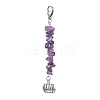 Halloween Pumpkin Alloy Pendant Decorations HJEW-JM02073-02-1