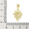 Brass Micro Pave Cubic Zirconia Pendants KK-I379-03G-E-3