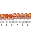 Crackle Glass Beads Strands X1-CCG-C002-8mm-05-4