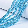 Electroplate Glass Beads Strands EGLA-A034-T10mm-A13-1