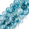 Dyed Natural White Jade Beads Strands G-T138-8mm-210-7-4