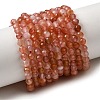 Natural Red Agate Beads Strands G-L653-B01-4mm-2