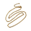 2.5MM 304 Stainless Steel Paperclip Chain Necklaces for Women Men NJEW-A054-03G-4