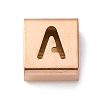 Ion Plating(IP) 304 Stainless Steel Square Slide Charms STAS-L132-13A-RG-1