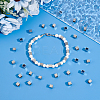 50Pcs 304 Stainless Steel European Beads FIND-UN0061-09-5