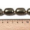 Natural Pyrite Beads Strands G-Z131-D01-01-5