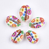 Printed Cowrie Shell Beads SSHEL-T007-16H-1