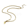 304 Stainless Steel Heart Pendant Necklaces for Women NJEW-Q028-05G-2