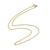 PVD Vacuum Plating 304 Stainless Steel Cable Chains Necklace for Men Women STAS-E001-14G-1