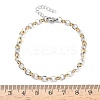 304 Stainless Steel Rolo Chain Bracelets for Women BJEW-Z152-01GP-5