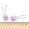 Handmade Luminous Polymer Clay Rhinestone Beads CLAY-H003-09P-01-4