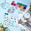 DIY Wood Beaded Bracelets and Keychains Making Kit DIY-PH0008-94-4