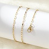 Ion Plating(IP) 304 Stainless Steel Dapped Chain Necklace for Men Women LS-NJEW-E076-02G-3