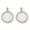 Alloy Pendant Cabochon Settings LS-PALLOY-S107-005P-RS-1