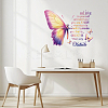 Translucent PVC Self Adhesive Wall Stickers STIC-WH0015-300-4