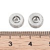 Brass Micro Pave Clear Cubic Zirconia Beads KK-Z059-01P-2