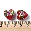 Handmade Gold Foil Glass Beads LAMP-K039-43-4