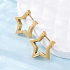 304 Stainless Steel Star Huggie Hoop Earrings LS-STAS-H156-05G-1