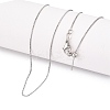 Brass Box Chain Necklaces for Women NJEW-G084-09P-1