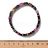 Oval Natural Malaysia Jade Beaded Stretch Bracelets G-P589-02A-04-5