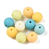 Rubberized Style Imitated Silicone Acrylic Beads MACR-T048-01C-10-1