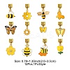 Alloy Enamel European Dangle Charms PALLOY-FS00011-7