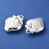 Rack Plating Iron Locket Pendants KK-F090-05S-2
