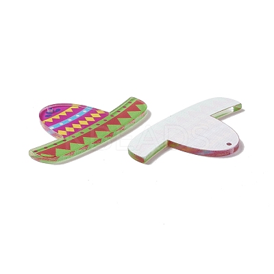 Translucent Acrylic Pendants TACR-G023-A01-1