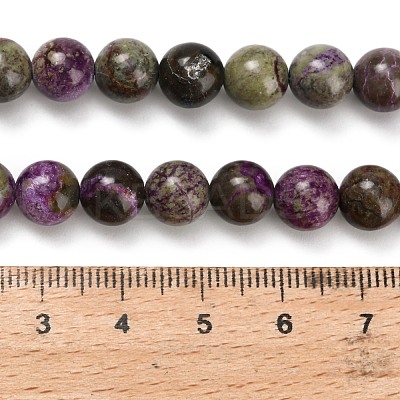 Natural Atlantisite Stichtite Beads Strands G-Z110-C06-8mm-1