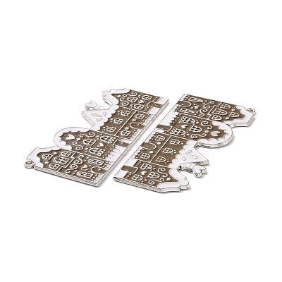 Christmas Theme Rack Plating Alloy Enamel Big Pendants PALLOY-O109-24P-1