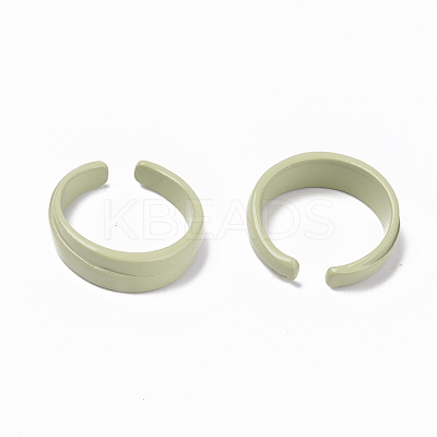 Spray Painted Alloy Cuff Rings RJEW-T011-28A-RS-1