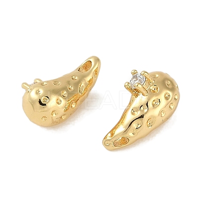 Brass Micro Pave Cubic Zirconia Charms KK-P283-27A-G-1