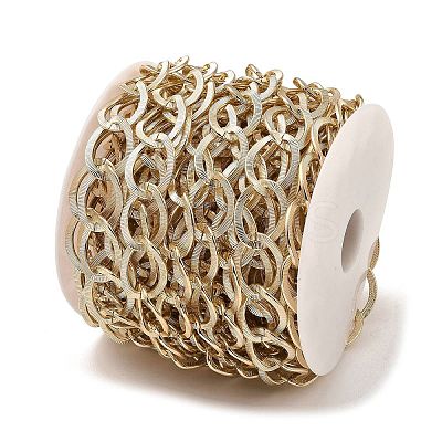 Aluminium Texture Curb Chains CHA-C002-07KCG-1