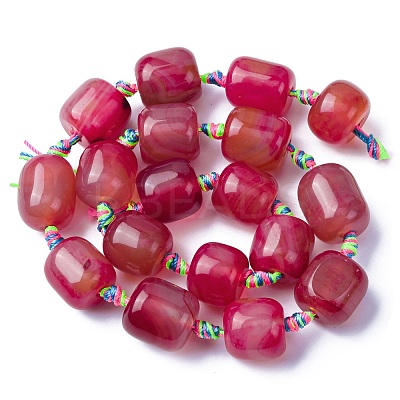 Natural Agate Beads Strands G-P605-G01-01-1