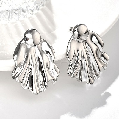 304 Stainless Steel Studs Earrings for Women LS-EJEW-K306-25P-1