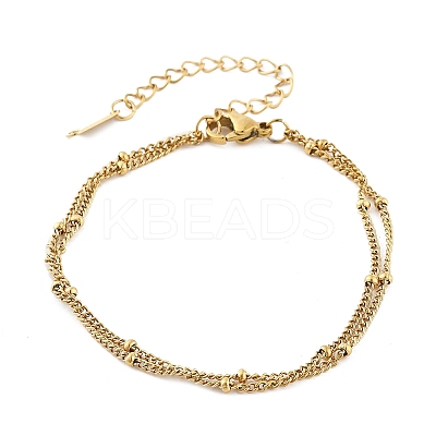 304 Stainless Steel Multi-strand Bracelets BJEW-Q051-02G-A-1