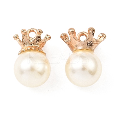 (Defective Closeout Sale: Some Glue Overflow) Resin Imitation Pearl Pendants FIND-XCP0002-45B-1