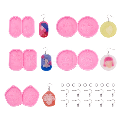 110Pcs Food Grade Pendant Silicone Molds DIY-CW0001-26-1