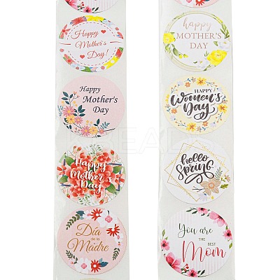 Mother's Day 8 Styles Stickers Roll DIY-H166-04-1
