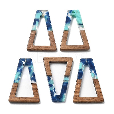 Resin and Walnut Pendants FIND-R051-03D-1