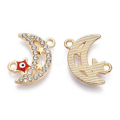 Moon Alloy Enamel Connector Charms LS-ENAM-T013-13KC-02-1