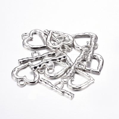 Tibetan Style Toggle Clasps TIBE-S002-P-LF-1