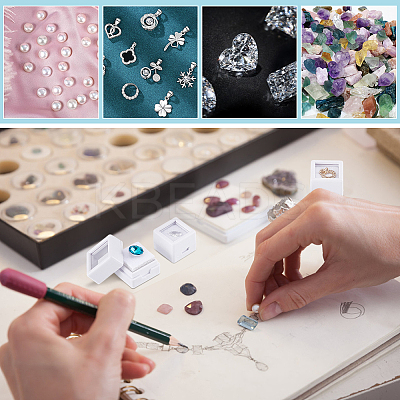 70Pcs ABS Plastic Jewelry Gift Boxes CON-WH0088-88A-01-1