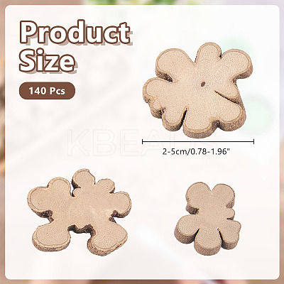 140Pcs Wood Chips AJEW-AR0005-69-1