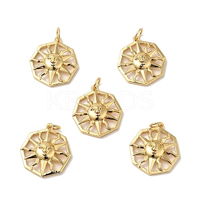 Rack Plating Brass Pendants LS-KK-H431-32G-1